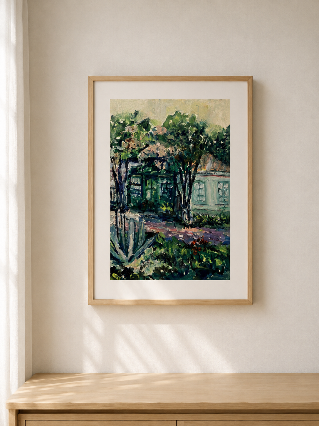 Kotsiubynsky Estate painting by Marina Stognieva displayed in a modern interior